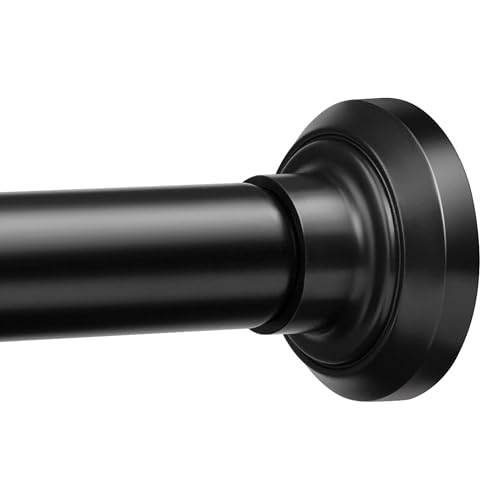 ENJOYBASICS Matte Black Shower Curtain