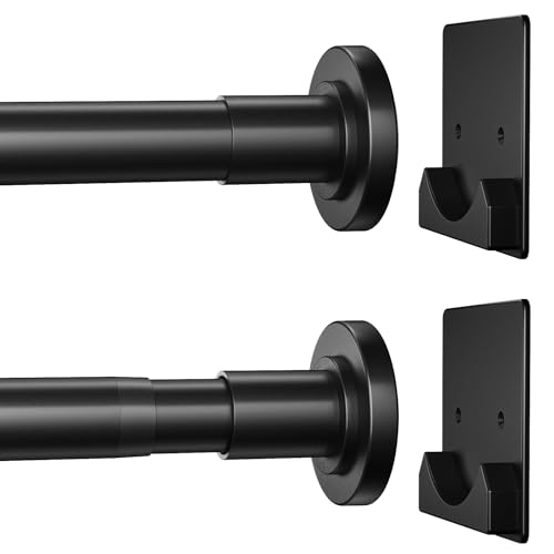 CorkLatta Matte Black Shower Curtain