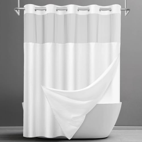 SORTTO No Hook Shower Curtain