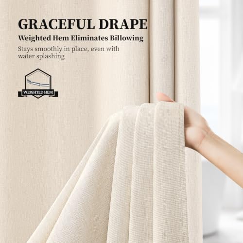 BTTN Long Linen Textured Waterproof view 5