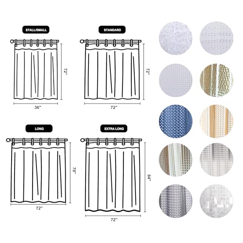 NTBAY EVA Clear Shower Curtain view 4