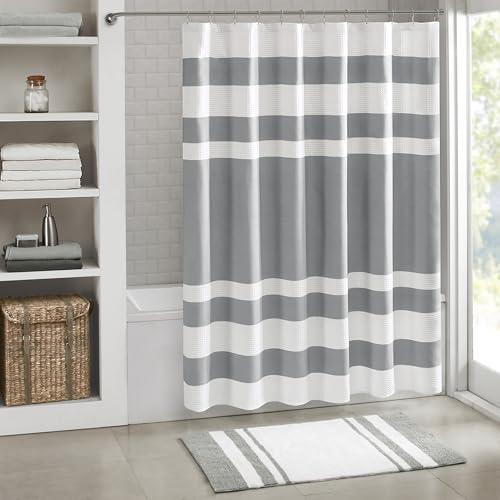 Madison Park Shower Curtain Waffle