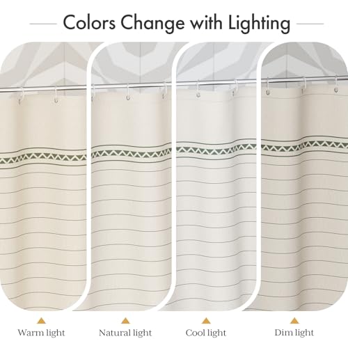AmazerBath Boho Shower Curtain Modern view 5