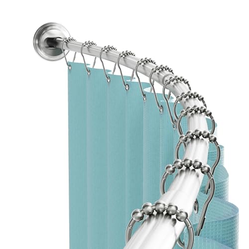 Zenna Home Curved Shower Curtain