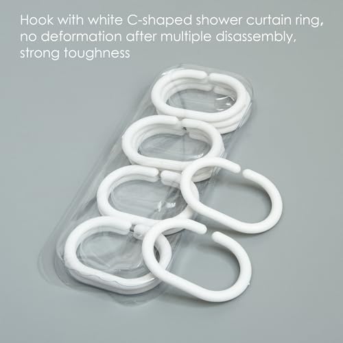 NTBAY EVA Clear Shower Curtain view 5