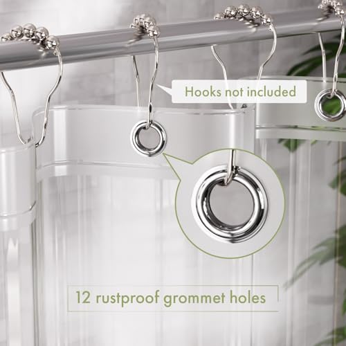 AmazerBath Extra Long Shower Curtain view 3