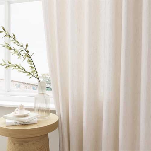 Natural Pinch Pleated Linen Curtains view 5