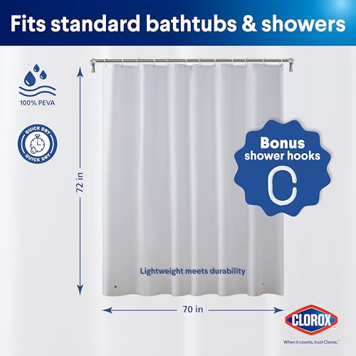 Clorox Shower Curtain Liner & view 2