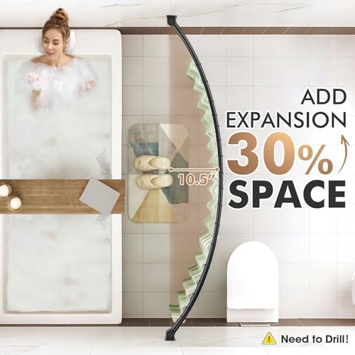 Bonpally Curved Shower Curtain Rod view 2