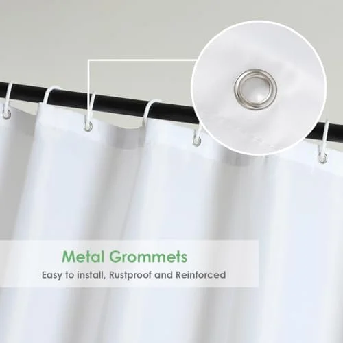 WellColor Short Shower Curtain Liner - view 5