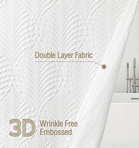 Gibelle White Shower Curtain for view 5