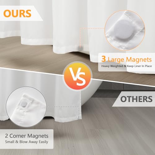 Seenus Waterproof Fabric Shower Curtain view 4
