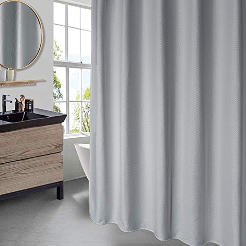 AooHome Stall Size Waffle Weave Shower Curtain 36x72 Grey