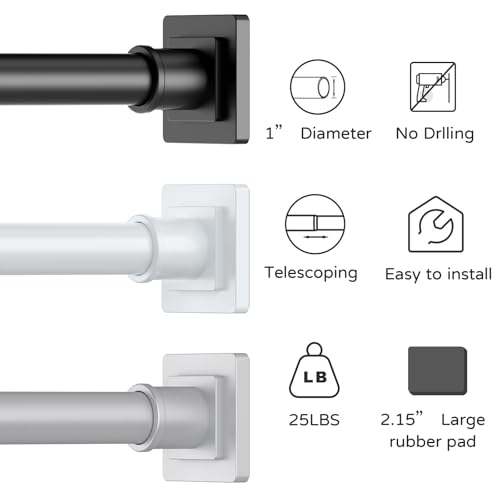 UIOSANRT Shower Curtain Rod Adjustable view 4