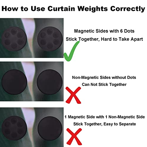 Magnetic Shower Curtain Weights Rubber view 2