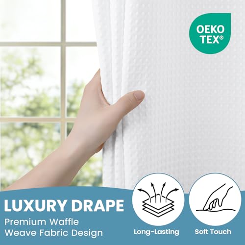 SORTTO No Hook Shower Curtain view 3