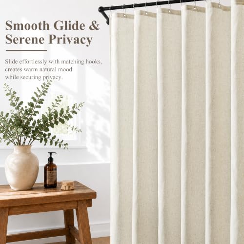 Jowels Natural Linen Fabric Shower view 3