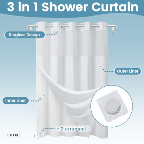 256GSM Heavyweight Ringless Waffle Shower view 4
