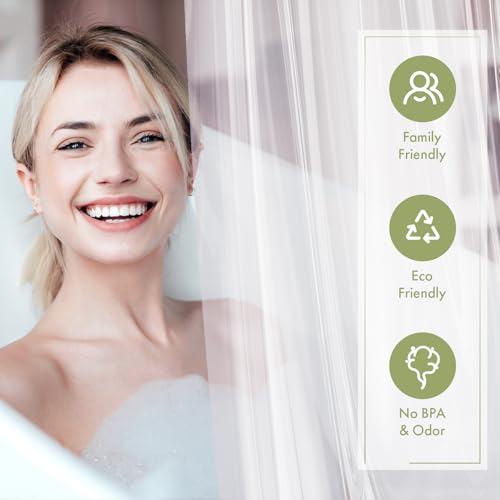 AmazerBath Extra Long Shower Curtain view 2