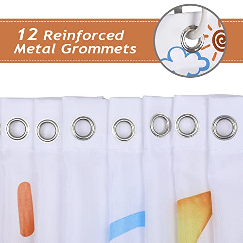 Bonhause Kids Dinosaur Shower Curtain view 4