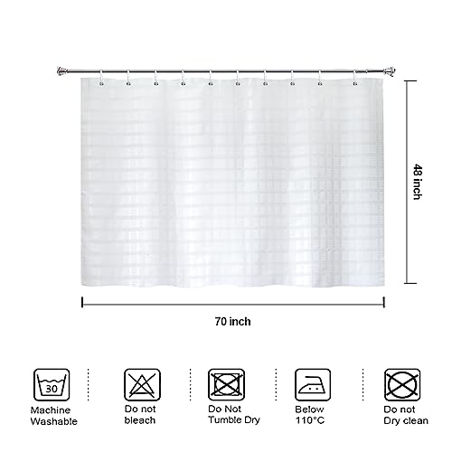 YISURE Short Shower Curtain 48 view 5