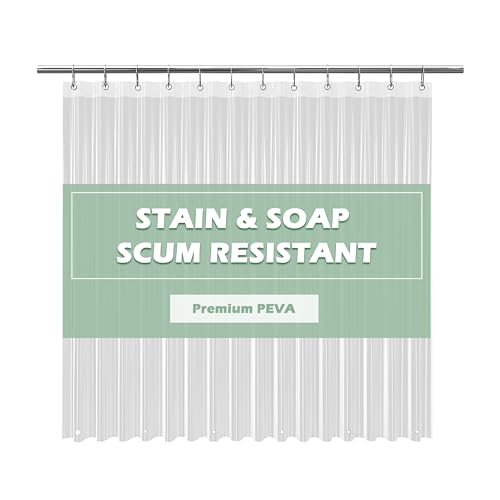EHZNZIE Clear Shower Curtain Liner