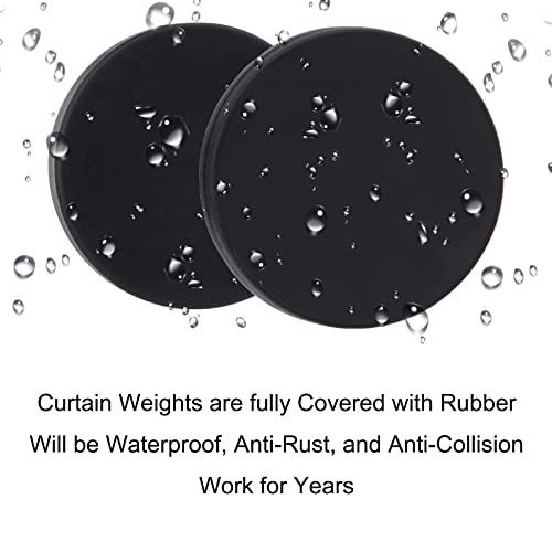 Magnetic Shower Curtain Weights Rubber view 4