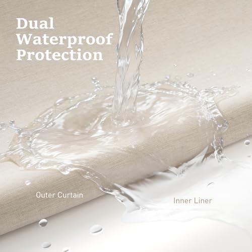 BTTN Ringless Shower Curtain Set view 5