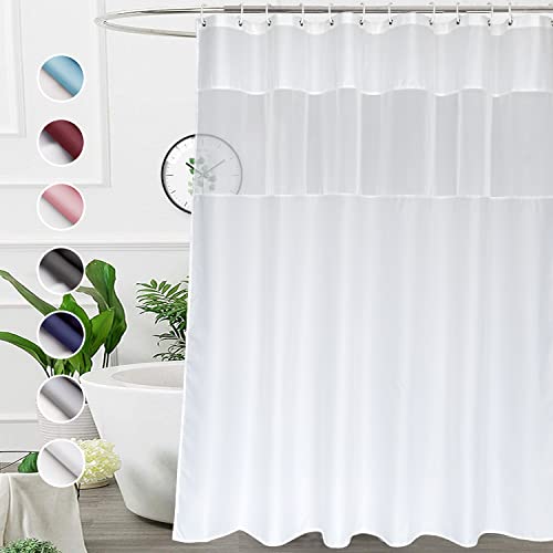 UFRIDAY Fabric White Shower Curtain