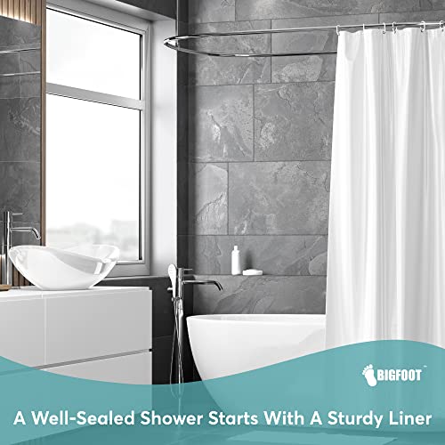 BigFoot Clear Shower Curtain Liner view 2