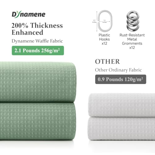 Dynamene Sage Green Shower Curtain view 4