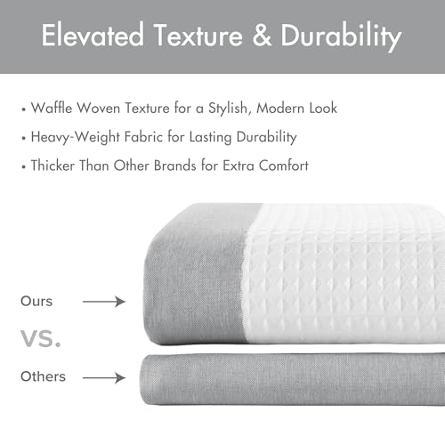 Madison Park Spa Waffle Weave Stall Shower Curtain - view 5