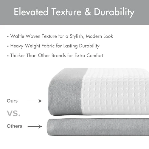 Madison Park Spa Waffle Weave Stall Shower Curtain - view 5
