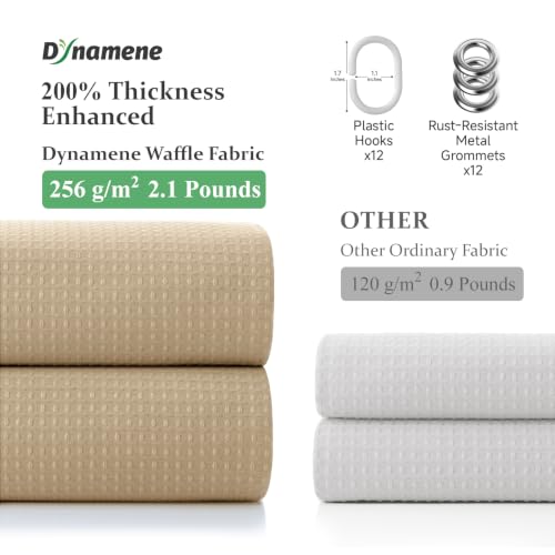 Dynamene Waffle Shower Curtain 256 view 4