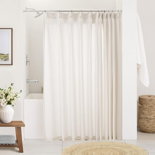 Natural Pinch Pleated Linen Curtains
