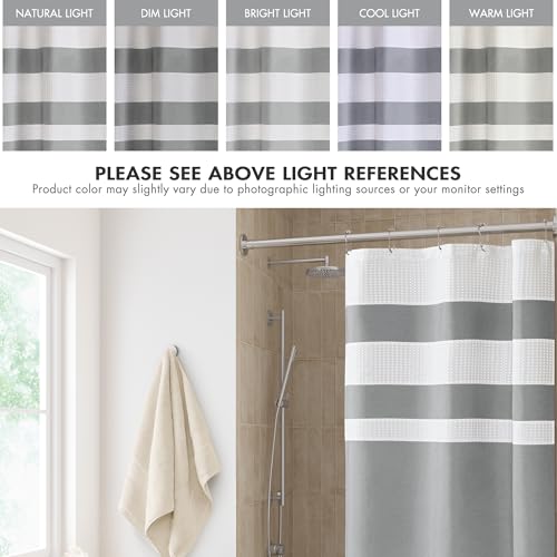 Madison Park Spa Waffle Weave Stall Shower Curtain - view 4