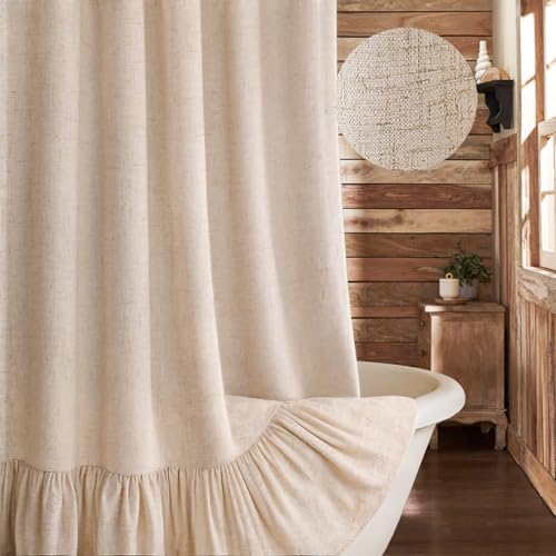 XOGUIBO Farmhouse Shower Curtain with
