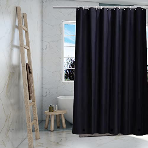TIKABC Black Shower Curtain Liner