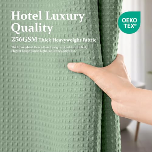 Dynamene Sage Green Shower Curtain view 5