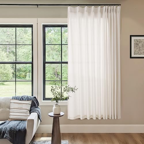 Natural Pinch Pleated Linen Curtains view 2