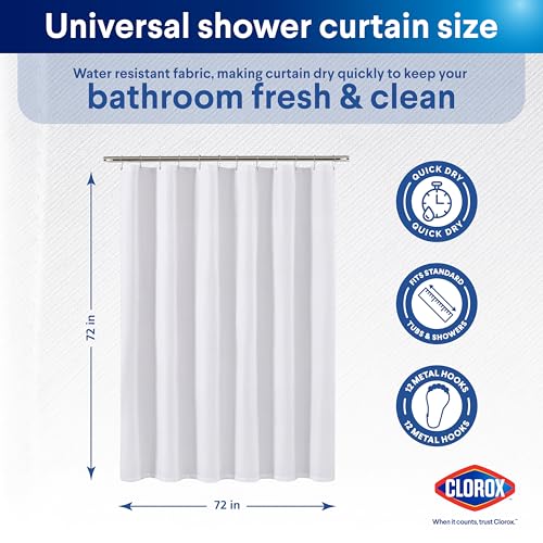Clorox 2-in-1 Bathroom Shower Curtain view 2