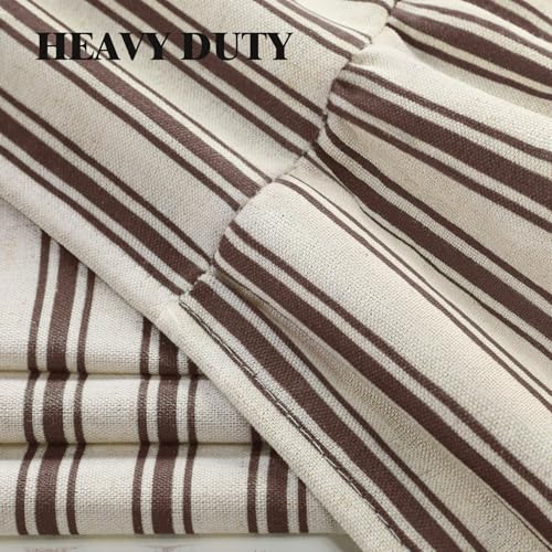 Farmhouse Shower Curtain Ruffle Linen view 5