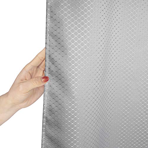 AooHome Stall Size Waffle Weave Shower Curtain 36x72 Grey