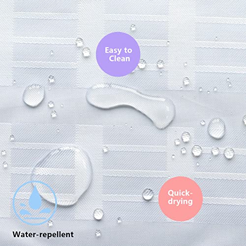 YISURE Short Shower Curtain 48 view 2