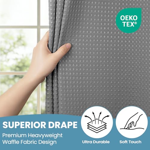 SORTTO No Hook Shower Curtain view 3