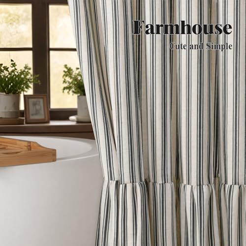 XOGUIBO Farmhouse Shower Curtain with view 5