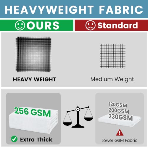 256GSM Heavyweight Ringless Waffle Shower view 2