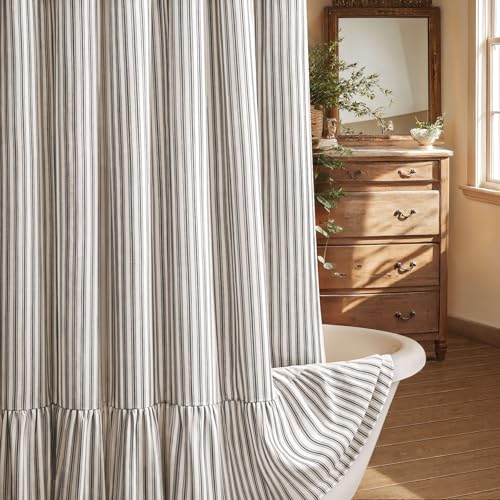 XOGUIBO Farmhouse Shower Curtain with