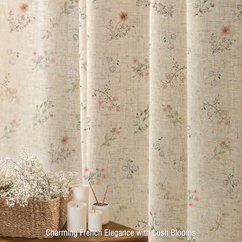 XOGUIBO Floral Farmhouse Vintage Linen view 3