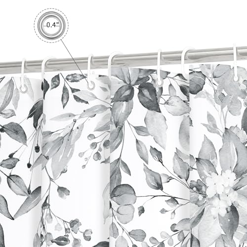 Gibelle Grey Eucalyptus Shower Curtain view 4
